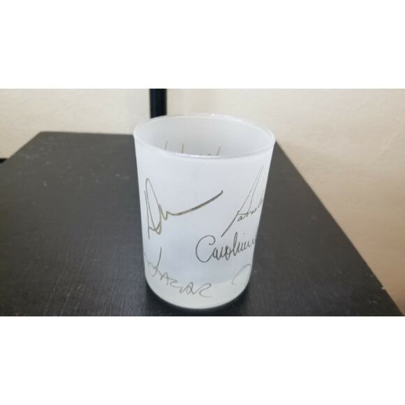 Frosted Glass Bar Ware Pamela Dennis Susan Lazar Vera Wang Nicole Miller Candle - Picture 4 of 9